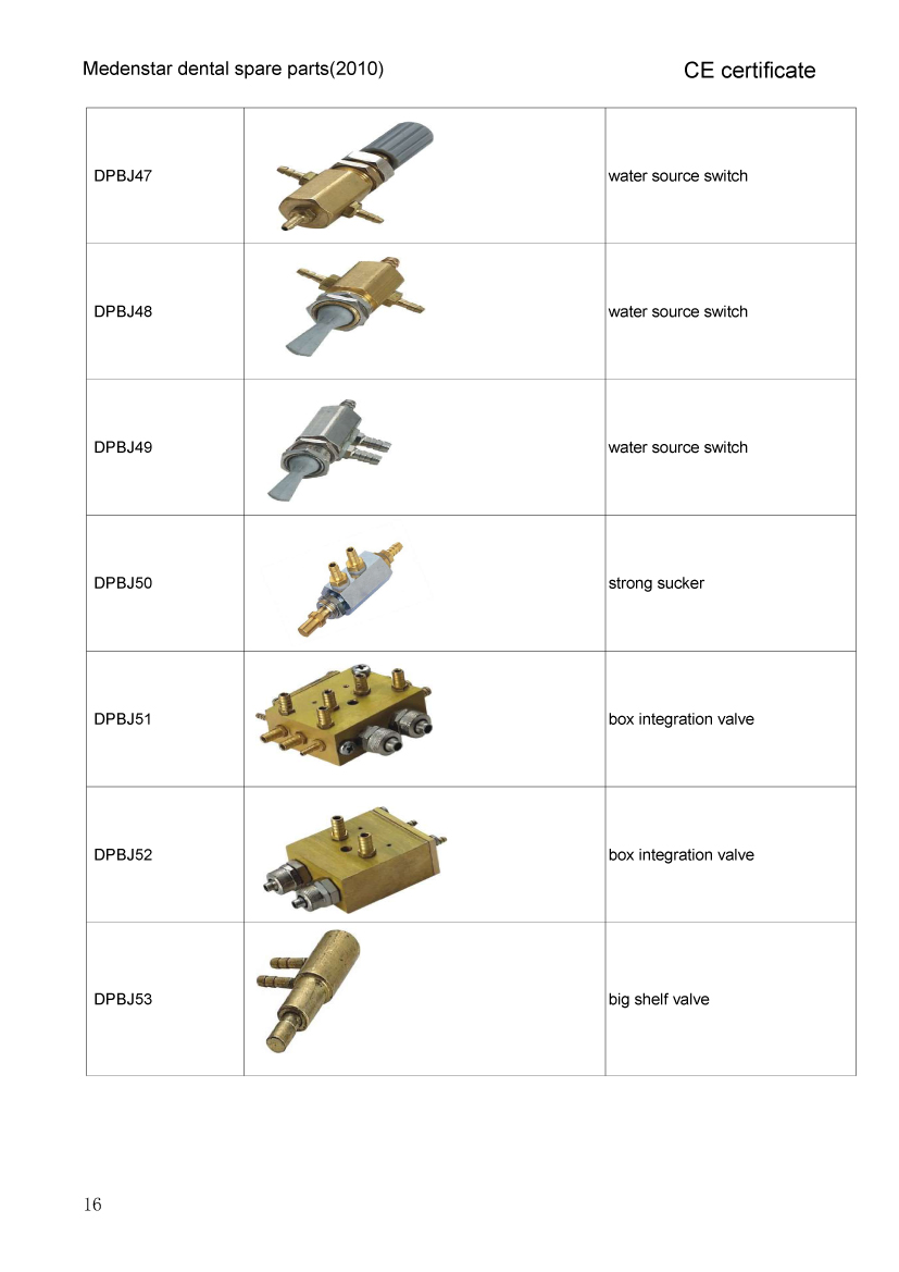 all dental unit  parts