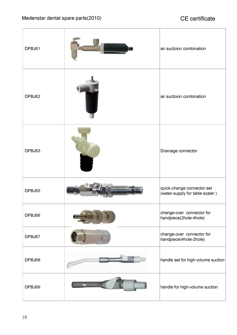 all dental unit  parts
