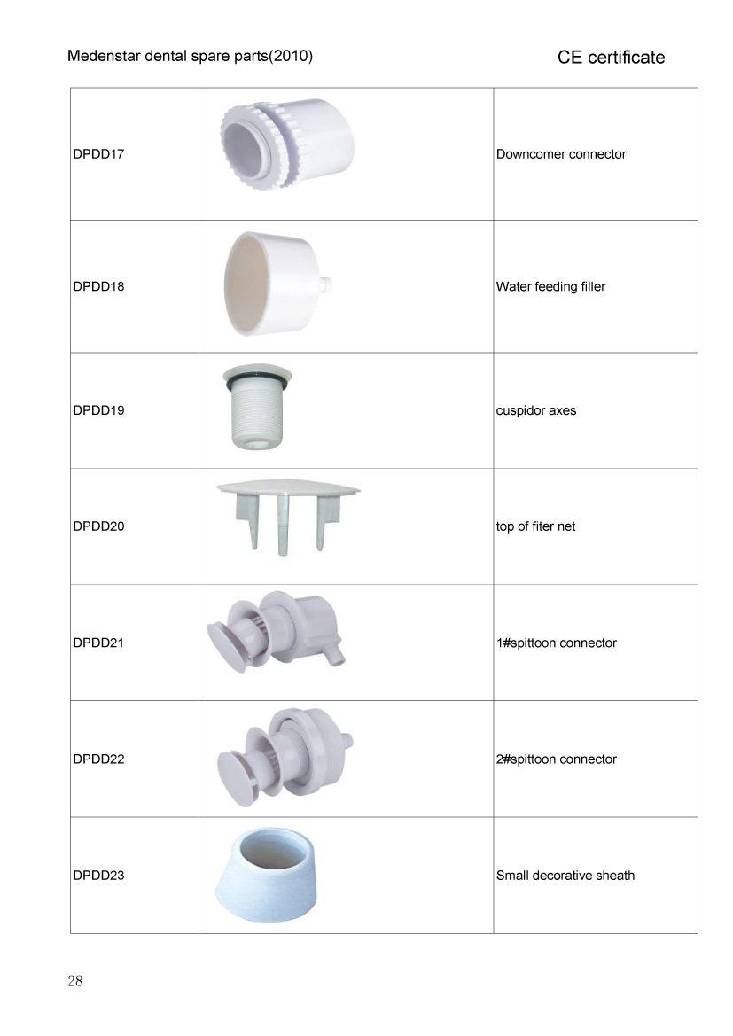 all dental unit  parts