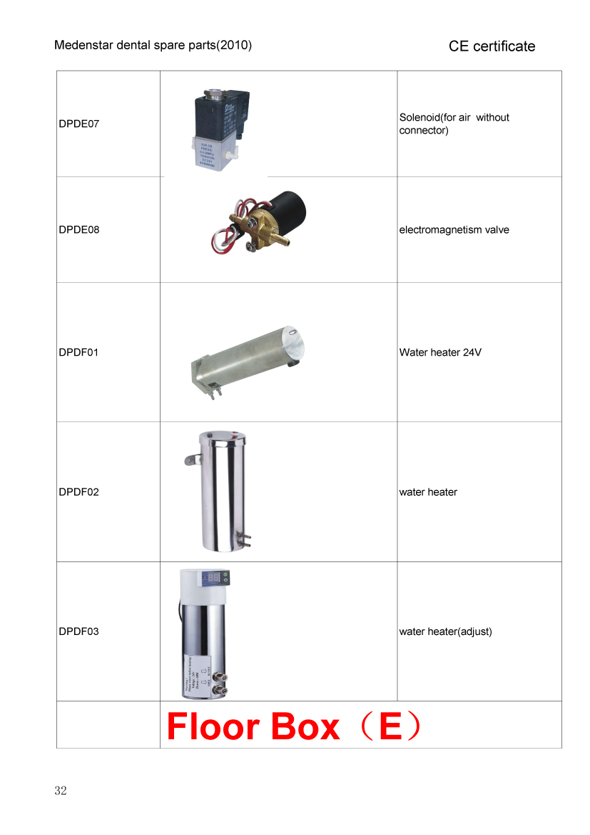 all dental unit  parts
